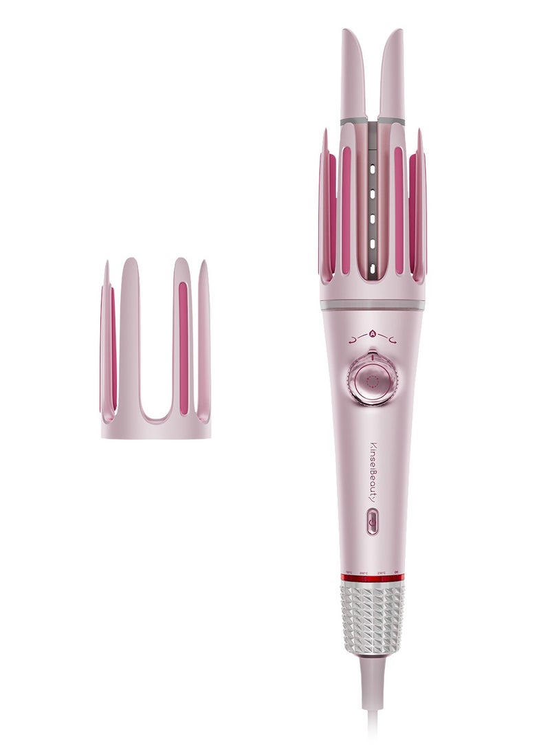 KinseiBeauty Automatic Hair Curler 32mm 36mm Dual Barrels 3 Temperature Modes Lightweight Easy Operation Perfect Gift for Women in Festivals - Image 1